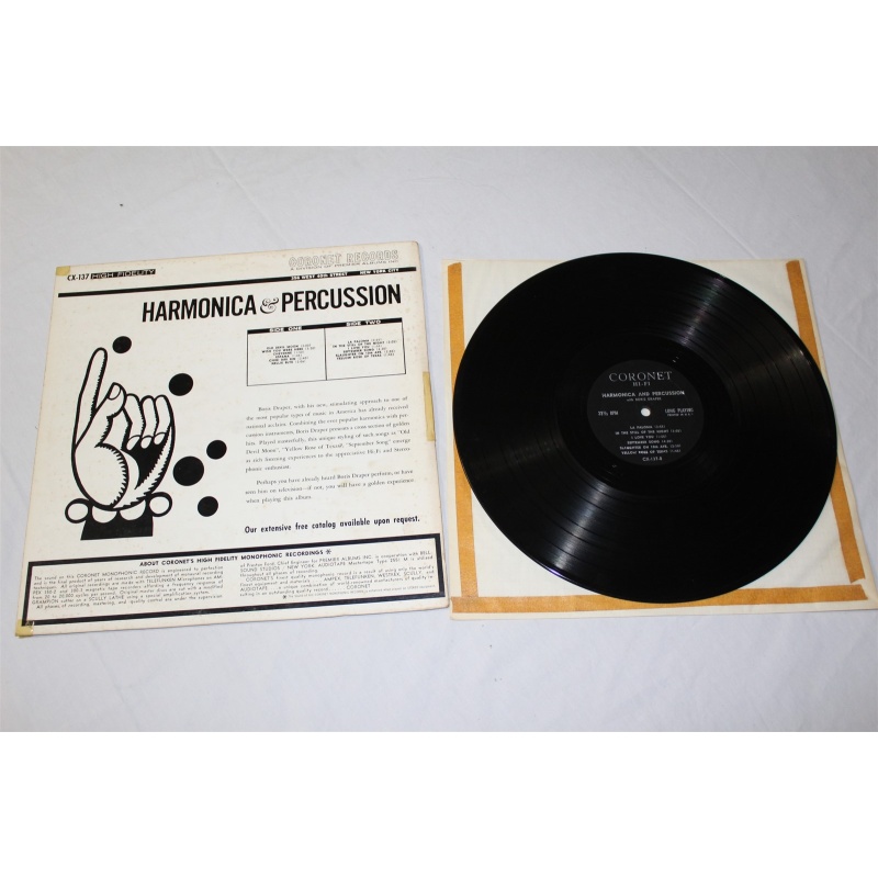 Boris Draper Harmonica And Percussion CX-137 Vinyl LP, Album, Mono