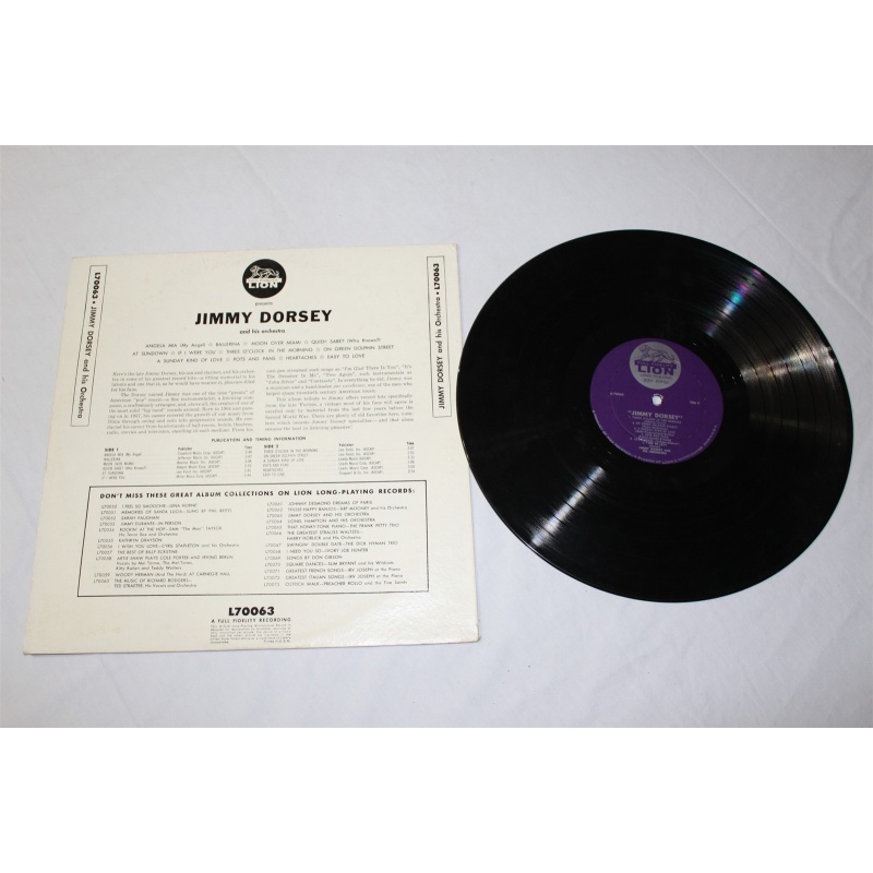 Jimmy Dorsey And His Orchestra Jimmy Dorsey L70063, L-70063 Vinyl LP, Comp, Mono - 54-067