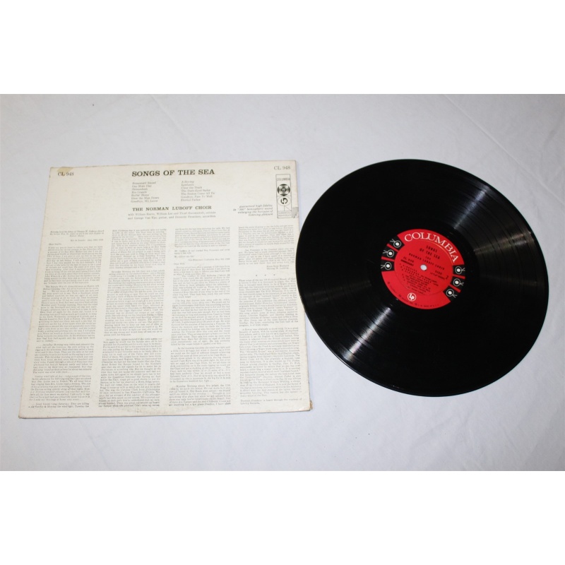 Norman Luboff Choir Songs Of The Sea CL 948 Vinyl LP, Album, Mono - 54-069