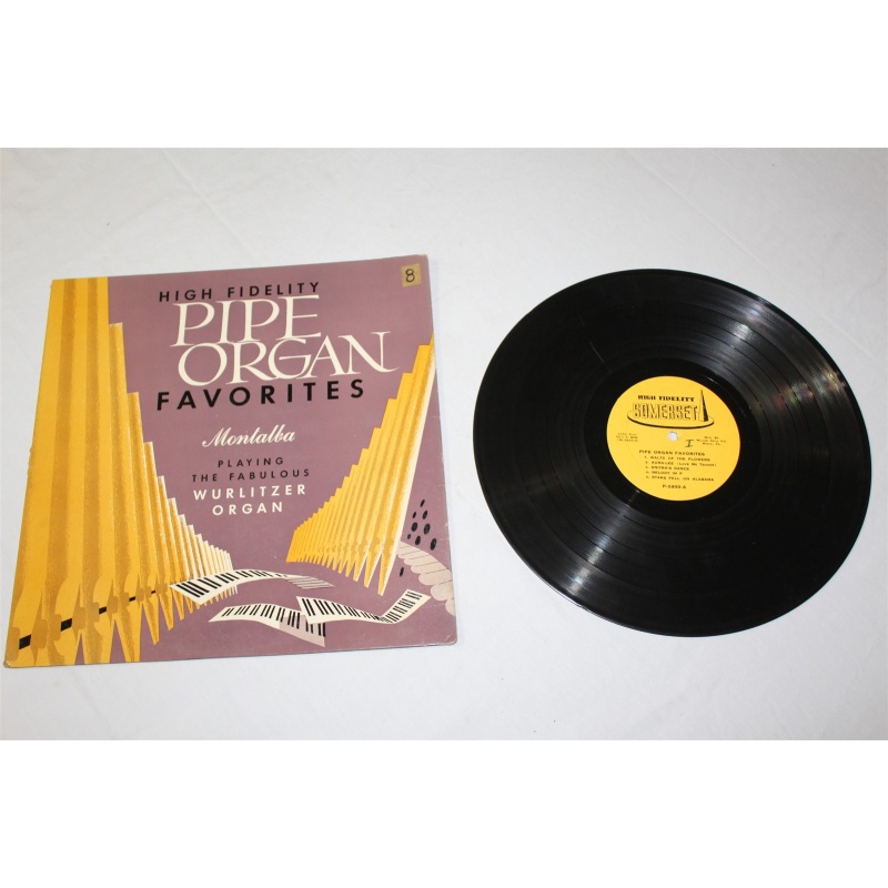 Georges Montalba Pipe Organ Favorites S-24 Vinyl LP, Hig