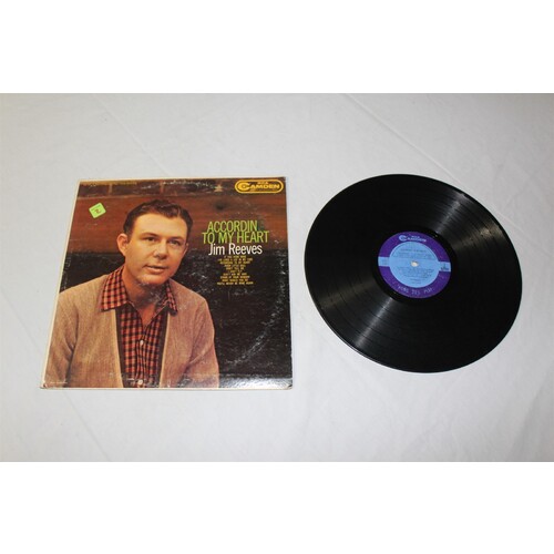 Jim Reeves According To My Heart CAL 583, CAL-583 RE Vinyl LP, Album, Mono, RE