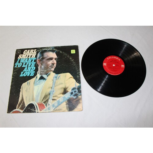 Carl Smith (3) I Want To Live And Love CL 2293 Vinyl LP, Promo