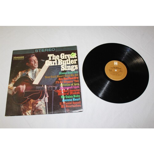 Carl Butler The Great Carl Butler Sings HL 7385 Vinyl LP, Mono