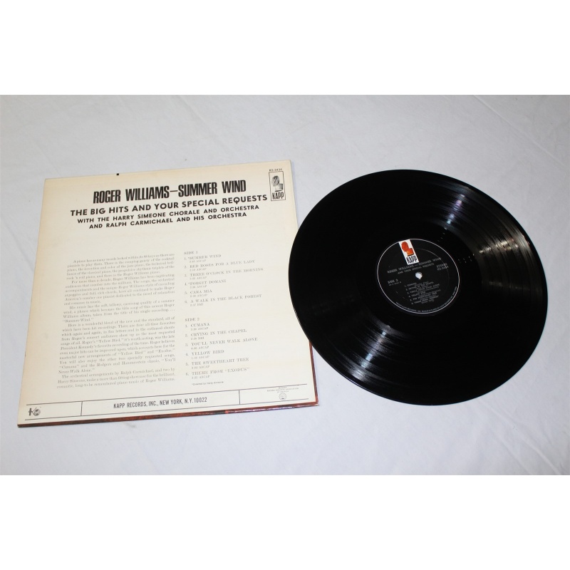 Roger Williams (2) Summer Wind And Your Special Requests KS-3434 Vinyl LP - 55-075