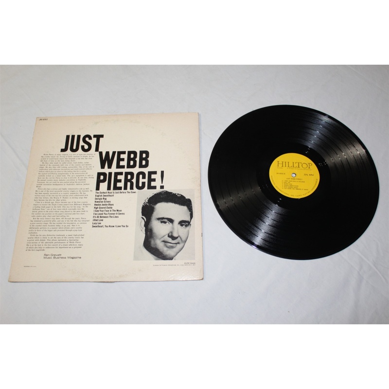 Webb Pierce Just Webb Pierce JM-6002 Vinyl LP, Comp, Mono - 56-011