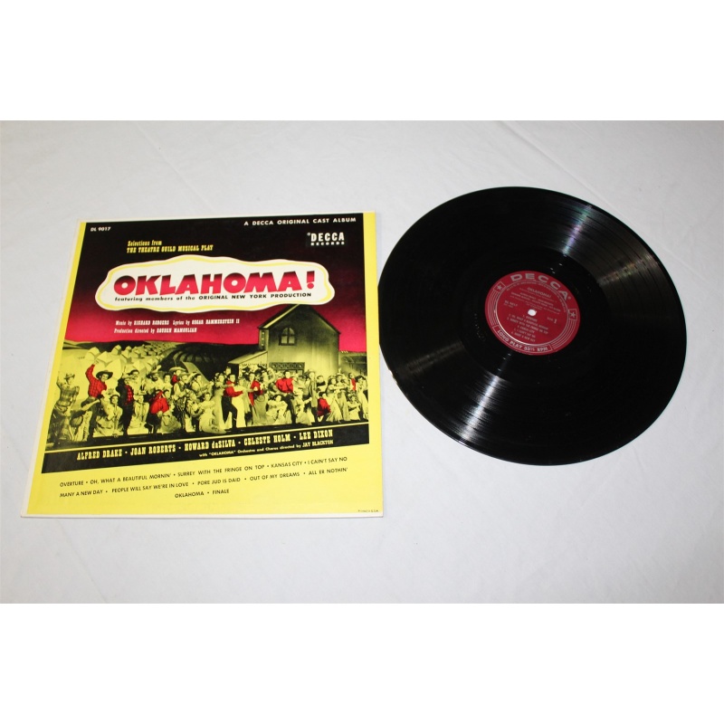 Rodgers & Hammerstein Oklahoma! DL 9017 Vinyl LP, Album, RE