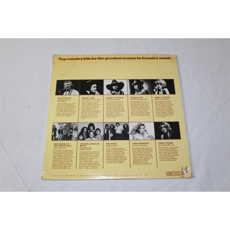 Various Hats Off To Country - Stetson Salutes Country Music P 15639 Vinyl LP, Co