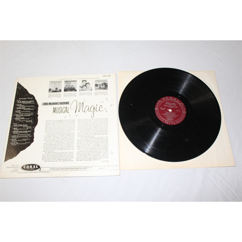 McGuire Sisters Musical Magic CRL 57180 Vinyl LP - 56-044