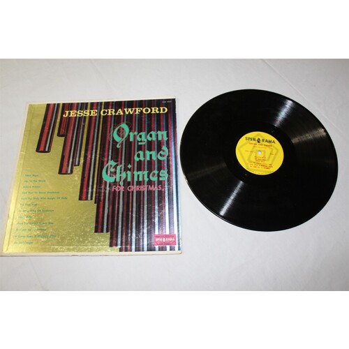 Jesse Crawford Organ And Chimes For Christmas XMK 4007, MK 4007 Vinyl LP