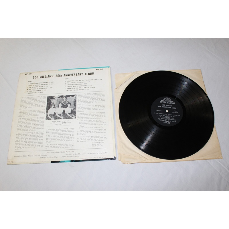 Doc Williams 25th Anniversary Album WLP-5001 Vinyl LP