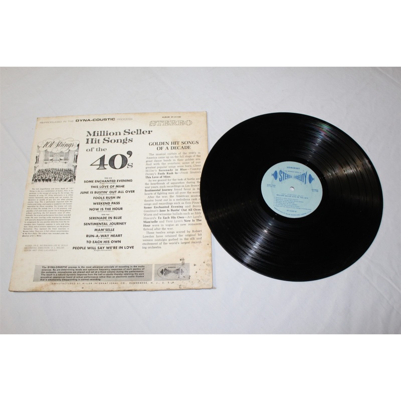 101 Strings Million Seller Hit Songs Of The 40s SF-21100 Vinyl LP