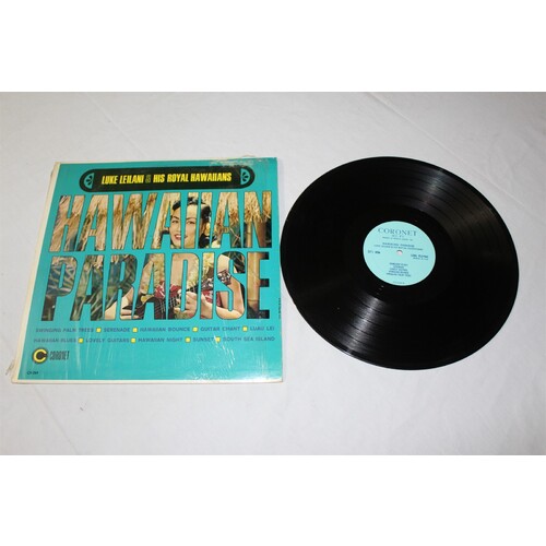 Luke Leilani & His Hawaiian Rhythm Hawaiian Paradise CX-264 Vinyl LP, Album, Mon