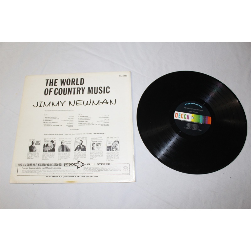 Jimmy C. Newman The World Of Country Music DL 74885 Vinyl LP