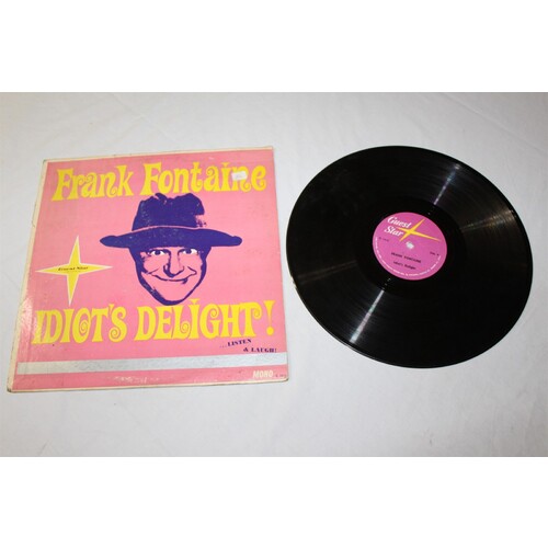 Frank Fontaine Idiots Delight G 1412 Vinyl LP, Mono