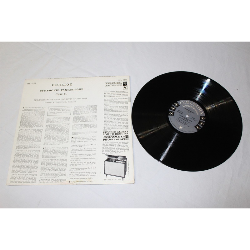 Dimitri Mitropoulos, Hector Berlioz Symphonie Fantastique Op. 14 ML 5188 Vinyl L