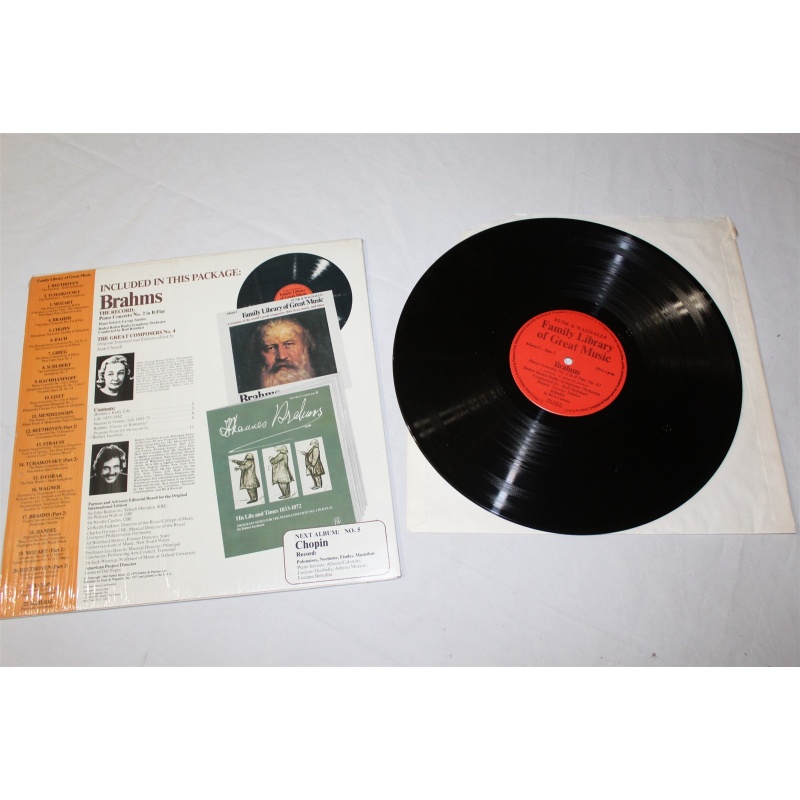 Johannes Brahms The Piano Concerto No. 2 In B Flat FW-304 Vinyl LP, Album