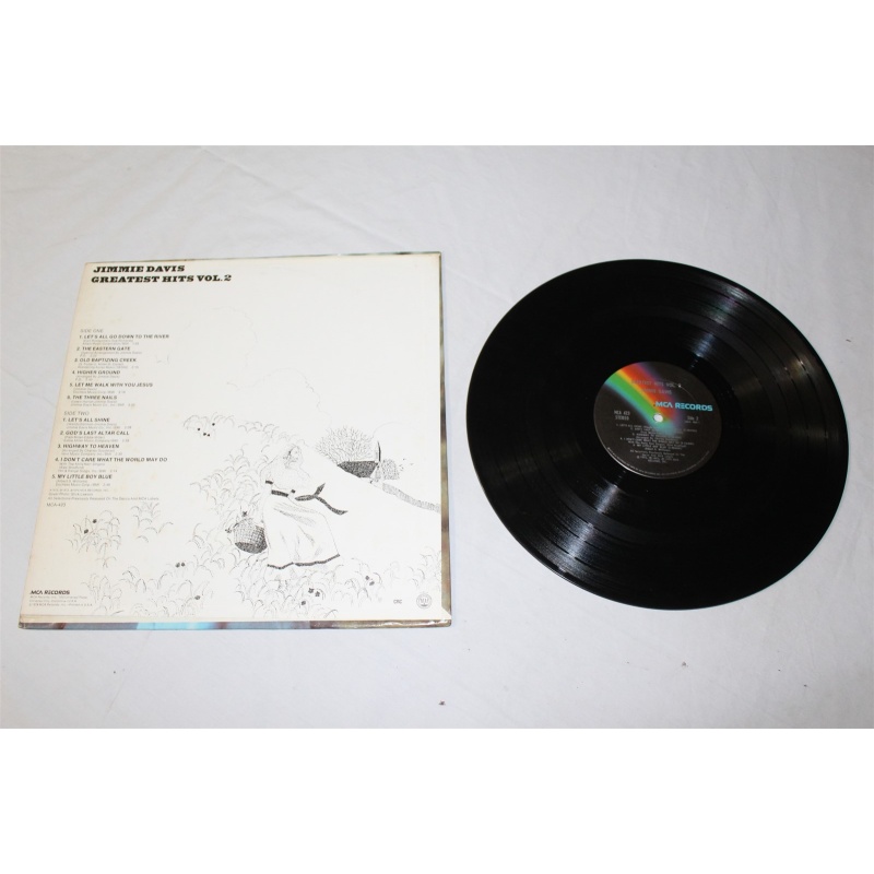 Jimmie Davis Greatest Hits Vol. 2 MCA-423 Vinyl LP, Comp - 57-066