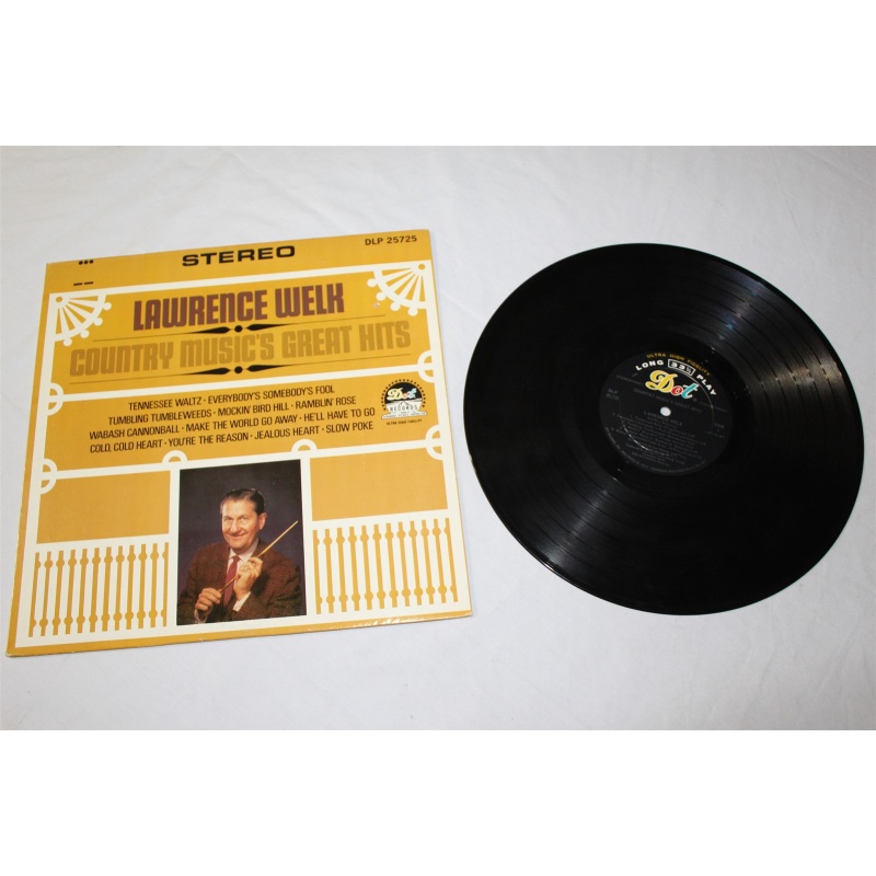 Lawrence Welk Country Musics Greatest Hits DLP 3725 Vinyl LP, Mono