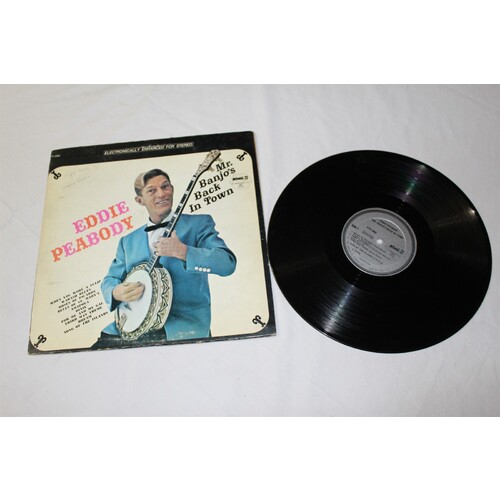 Eddie Peabody Mr. Banjos Back In Town SPC-3082 Vinyl LP, Album, RE