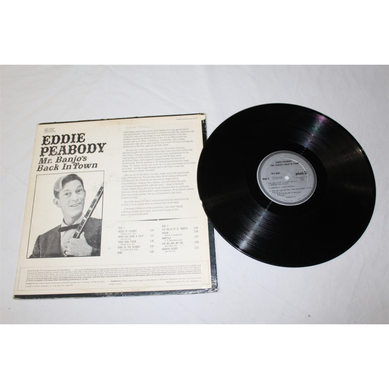 Eddie Peabody Mr. Banjos Back In Town SPC-3082 Vinyl LP, Album, RE