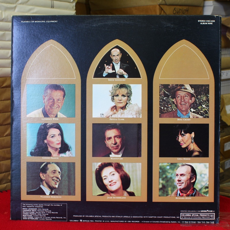 Various Great Songs Of Christmas, Album Nine CSS 1033 Vinyl Vinyl 59-002