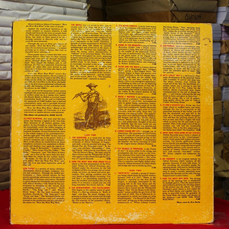 Alfred Newman; Debbie Reynolds; Ken Darby How The West Was Won 40-70284 Vinyl Vi
