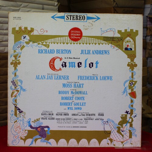 Al Lerner; Frederick Loewe; Julie Andrews; Richard Burton Camelot (Original Broa