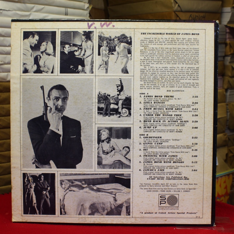 Various The Incredible World Of James Bond SP 3 Vinyl Vinyl 59-038