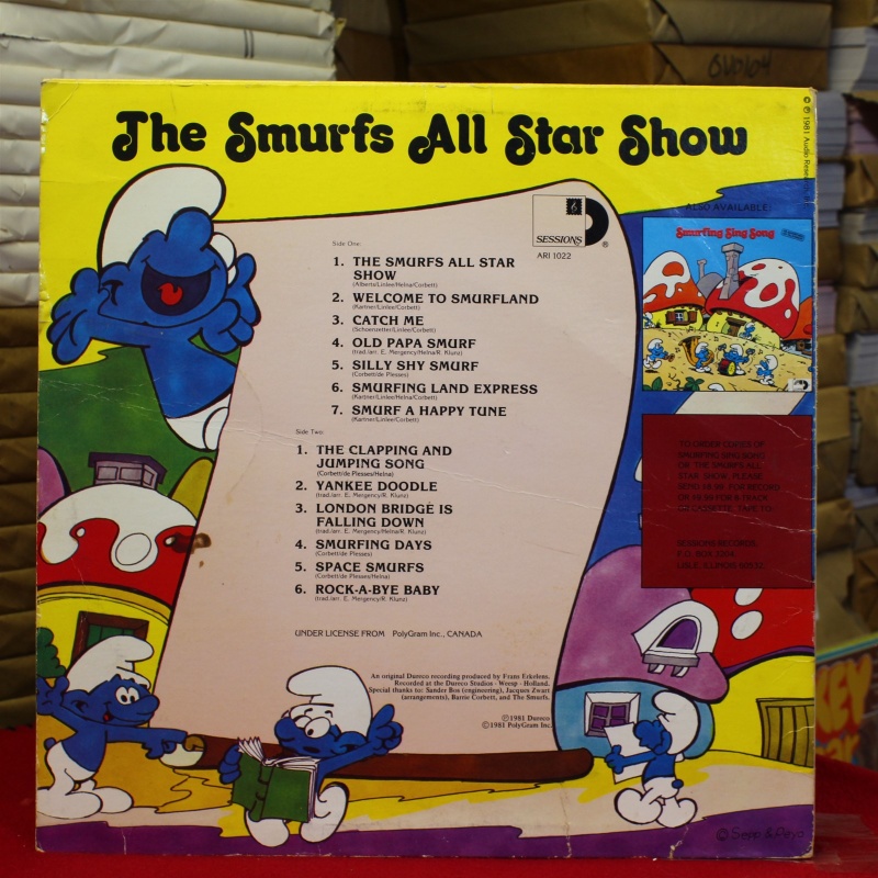 The Smurfs The Smurfs All Star Show ARI 1022 Vinyl Vinyl 59-043
