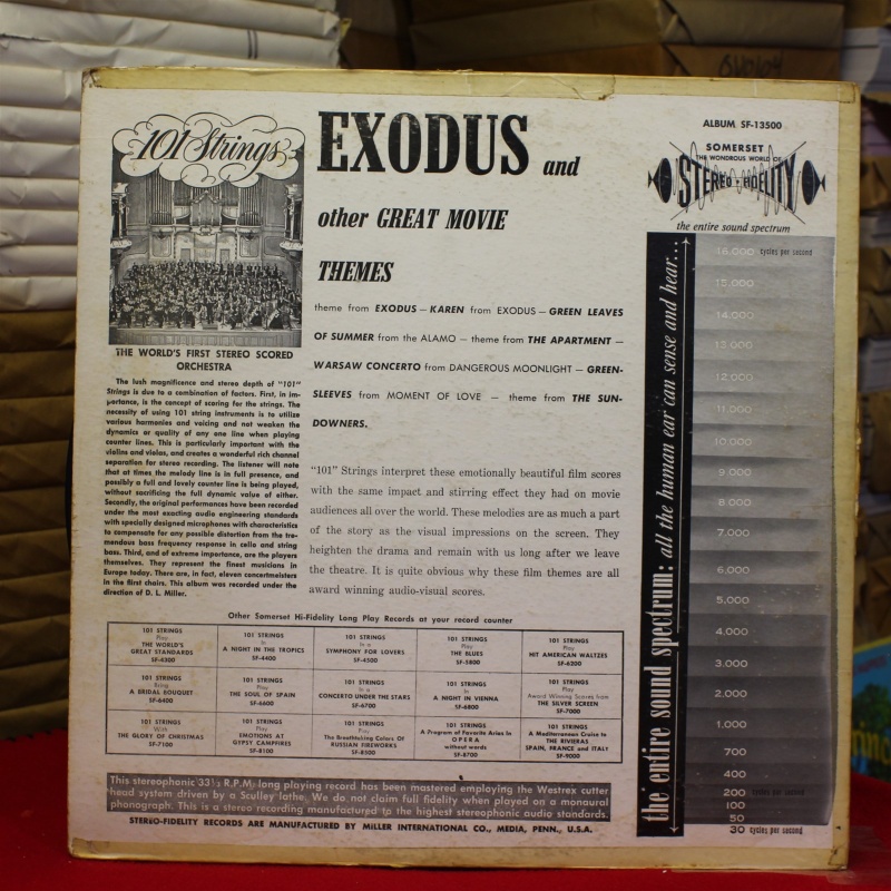 101 Strings Exodus And Other Great Movie Themes SF-13500 Vinyl Vinyl 59-045