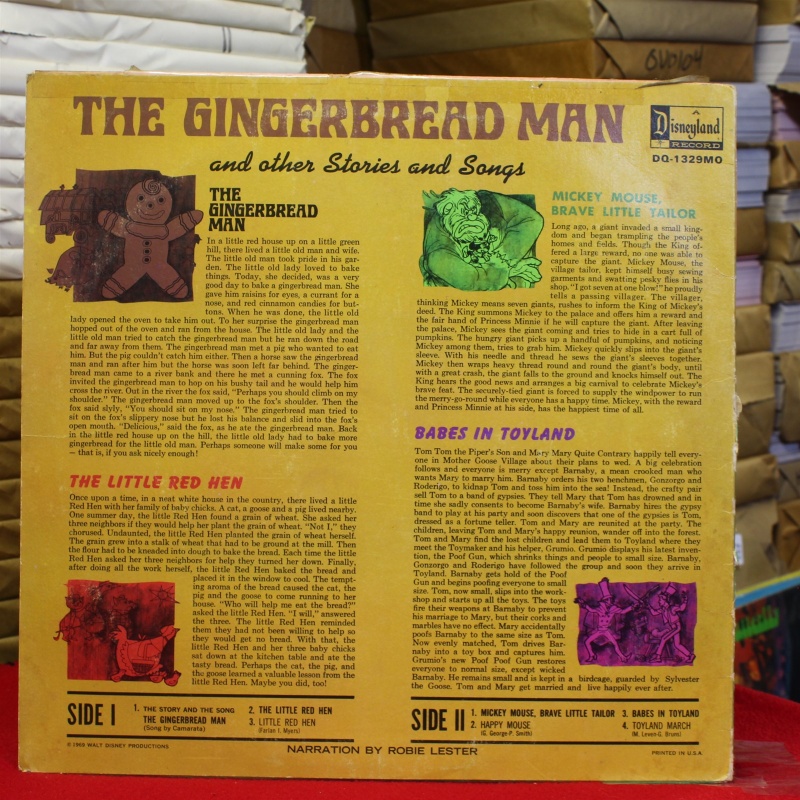 Unknown Artist The Gingerbread Man And Other Stories And Songs DQ-1329MO Vinyl V