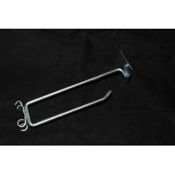 Lot of 100 Heavy Duty 4" Curl Back Crossbar Scanning Hook With Label Holder #2