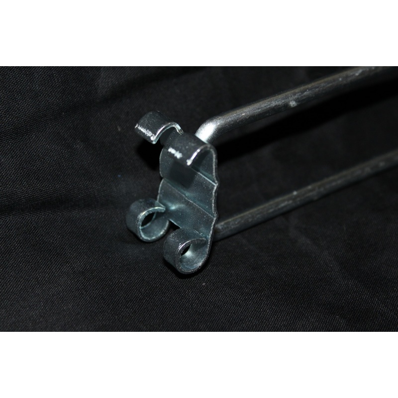 Lot of 80 Heavy Duty 4" Curl Back Crossbar Scanning Hook With Label Holder #2