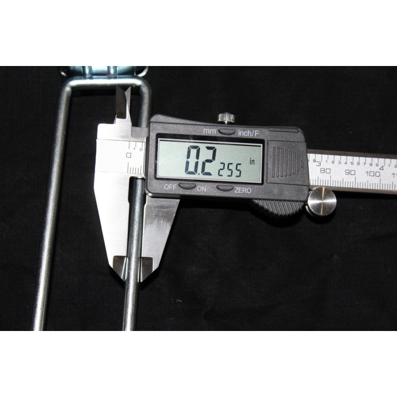 Lot of 80 Heavy Duty 4" Curl Back Crossbar Scanning Hook With Label Holder #2