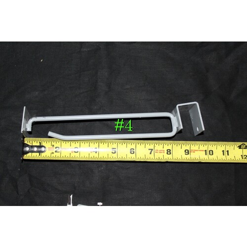 Lot of 27 Extra Heavy Duty 6" Saddle Mount Scanning Hook With Label Holder #4