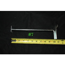 Lot of 79 Super Heavy Duty 10" Slatwall Faceout Scanning Hook w/ Label Holder #7