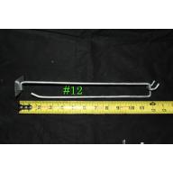 Lot of 100 Heavy Duty 10" Pegboard Scanning Hook With Label Holder #12