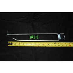 Lot of 52 Super Heavy Duty 11" Saddle Mount Scanning Hook With Label Holder #14