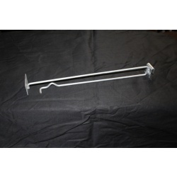 Lot of 6 Heavy Duty 13" Cross Bar Saddle Mount Scanning Hook w/ Label Holder #16