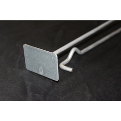 Lot of 6 Heavy Duty 13" Cross Bar Saddle Mount Scanning Hook w/ Label Holder #16