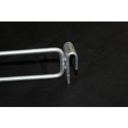 Lot of 6 Heavy Duty 13" Cross Bar Saddle Mount Scanning Hook w/ Label Holder #16