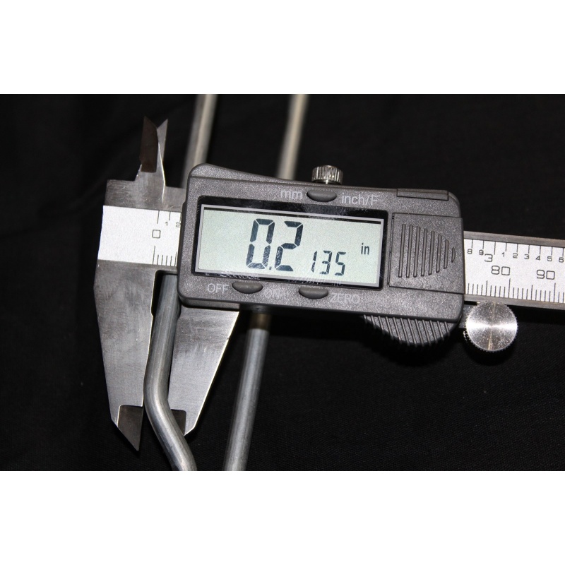 Lot of 6 Heavy Duty 13" Cross Bar Saddle Mount Scanning Hook w/ Label Holder #16