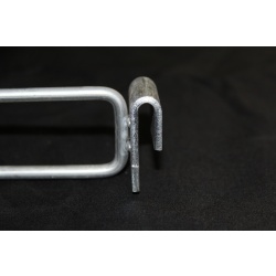 Lot of 6 Heavy Duty 13" Cross Bar Saddle Mount Scanning Hook w/ Label Holder #16