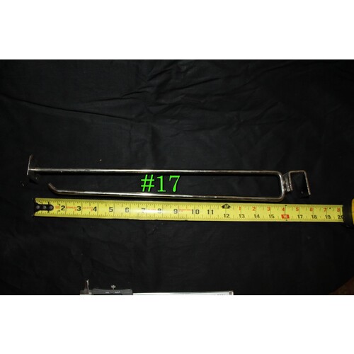Lot of 28 Super Heavy Duty 14" Saddle Mount Scanning Hook With Label Holder #17