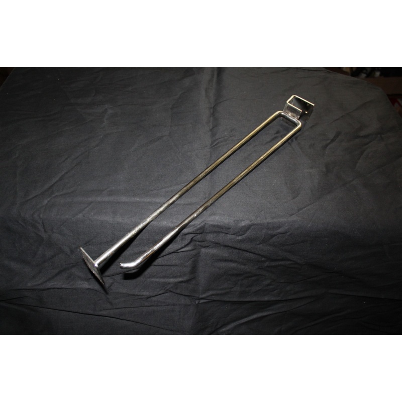 Lot of 28 Super Heavy Duty 14" Saddle Mount Scanning Hook With Label Holder #17