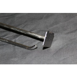 Lot of 28 Super Heavy Duty 14" Saddle Mount Scanning Hook With Label Holder #17