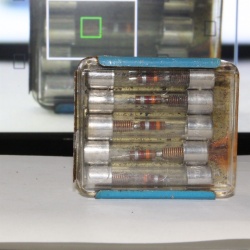 BUSSMANN MDL 1/100 AMP 250V .01A SLOW BLOWING DUAL ELEMENT COPPER CORE - 5 FUSES