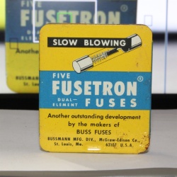 BUSSMANN MDL 1/100 AMP 250V .01A SLOW BLOWING DUAL ELEMENT COPPER CORE - 5 FUSES