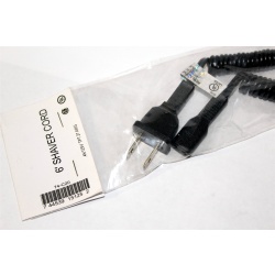 6 Power Cord, .4A 125V TPT 27AWG Fits Electric Shavers and Electric Razors