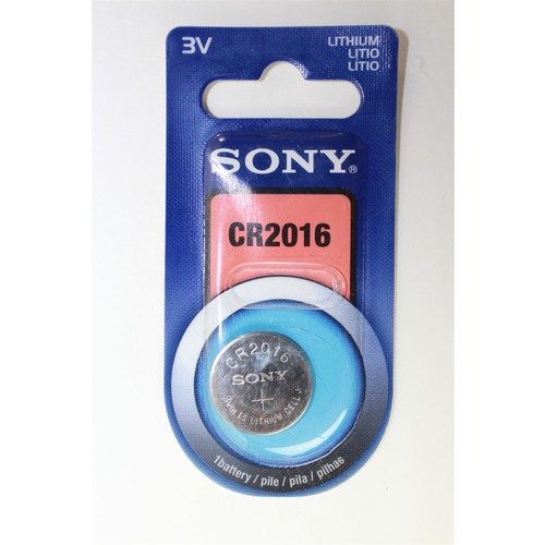 Sony CR2016 85mAh 3V Lithium (LiMnO2) Coin Cell Watch Battery 